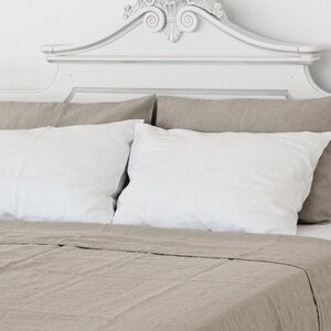 Set of 2 Super Heavy Weighted Linen King Pillow Covers